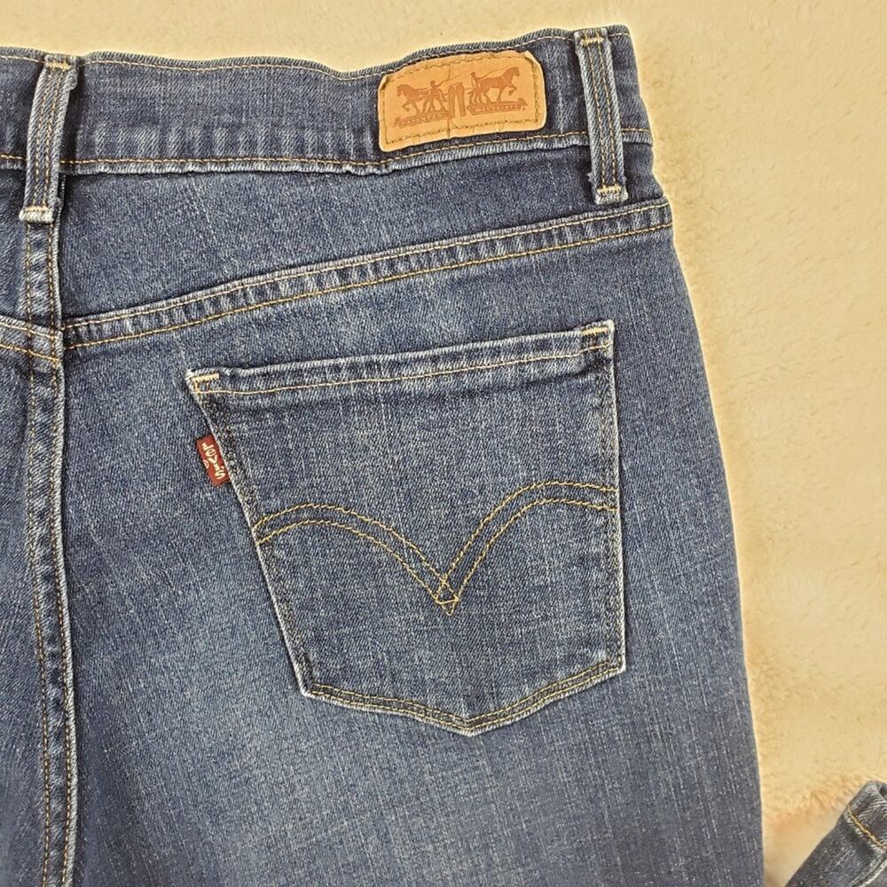 Levi's Bootcut Jeans Women 10 Blue Denim 515 Mid Rise 5 pocket Red Tag - Picture 3 of 7